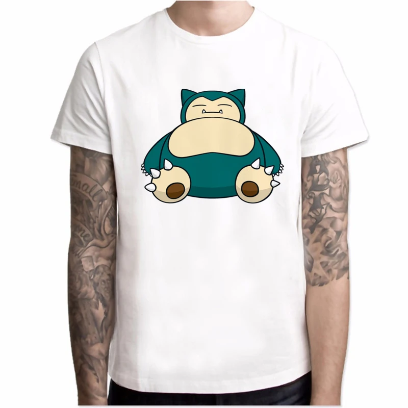 Новая футболка для мужчин Not Today Забавный дизайн с буквенным принтом Покемон