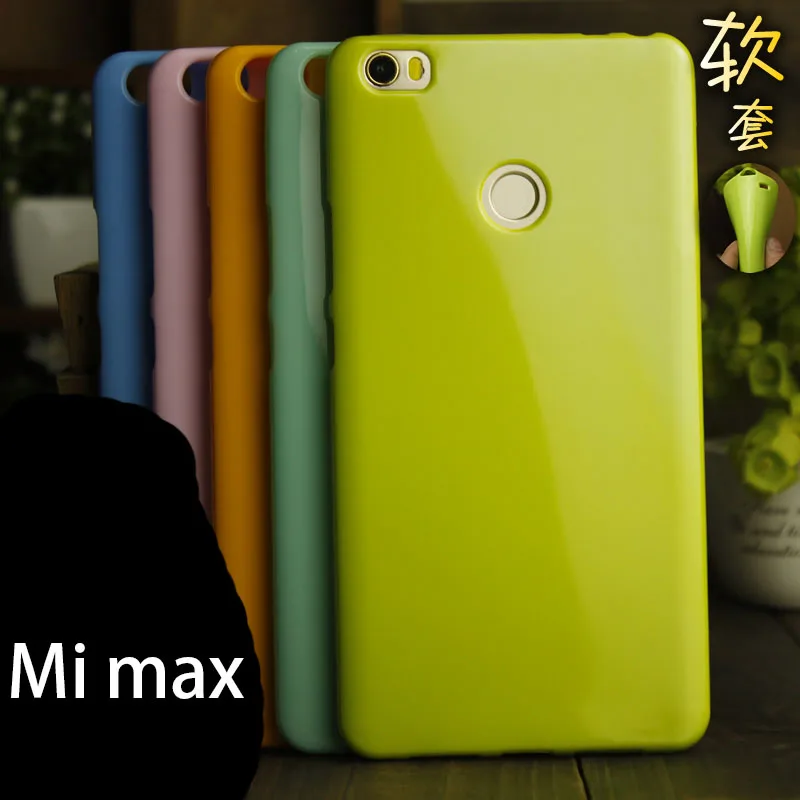 Xiaomi mi max 1 мягкий чехол 6,44 дюйма сплошной цвет Силиконовый ТПУ противоударный чехол