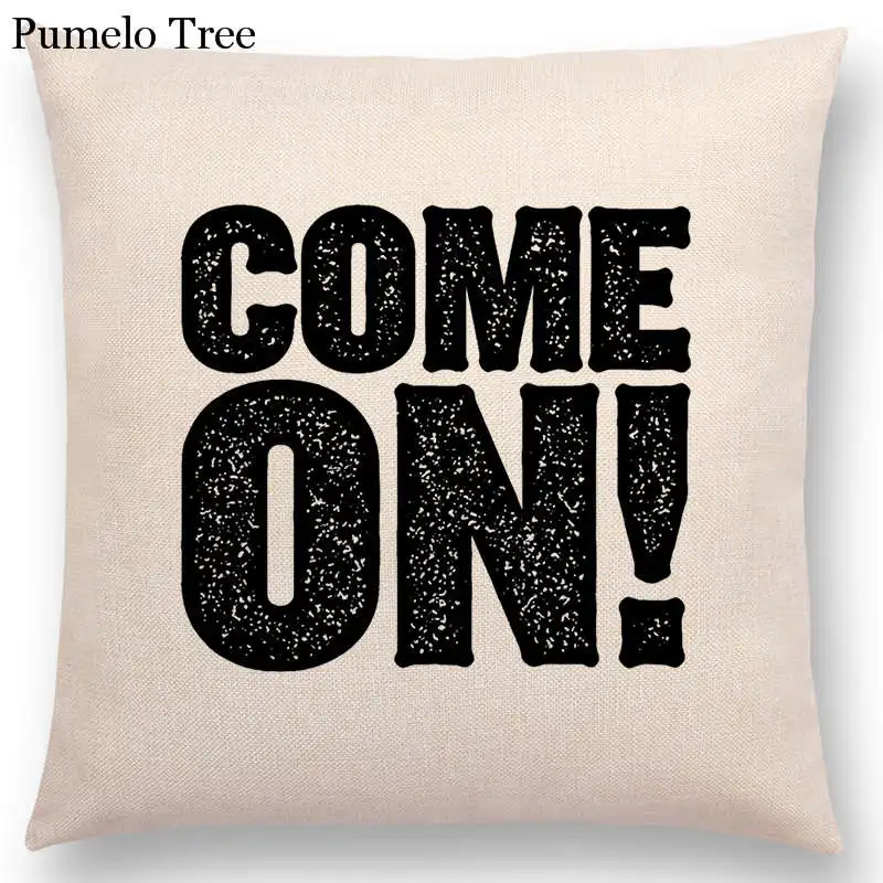 Хит продаж черно-белый узор декоративные буквы забавные слова важные говорящие