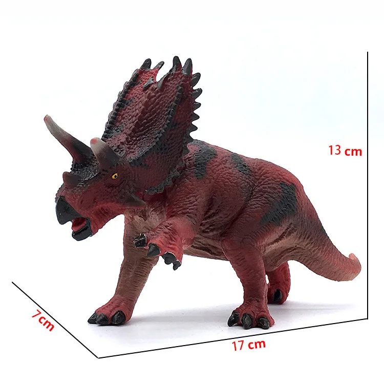 Pentaceratops Размер L реалистичный Парк Юрского периода Динозавр тираннозавр рекс спинозавр саичания кентрозавр ТПР мягкая модель фигурка игрушка для детей - Цвет: Pentaceratops