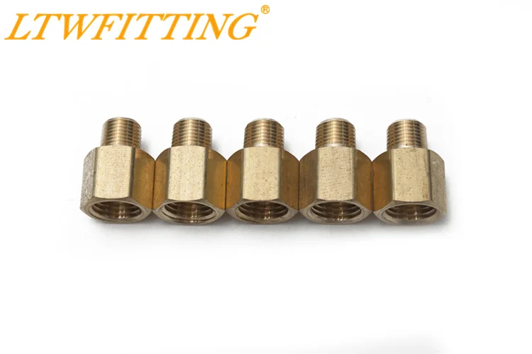 LTWFITTING Латунная Труба 1/4 &quotFemale x 1/8&quot Мужской адаптер NPT топливный газовый