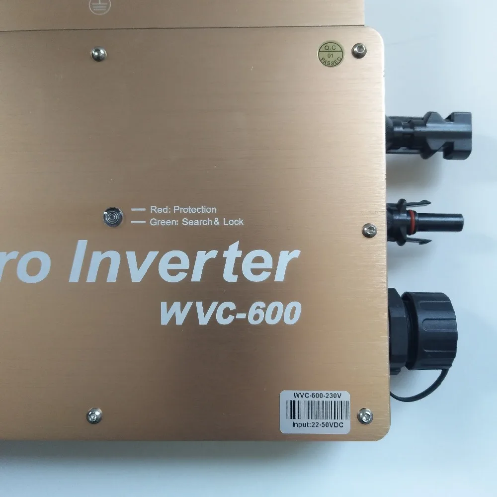 Водонепроницаемый IP65 WVC600 Солнечный сетевой микро инвертор микроинвертор Inversor 600