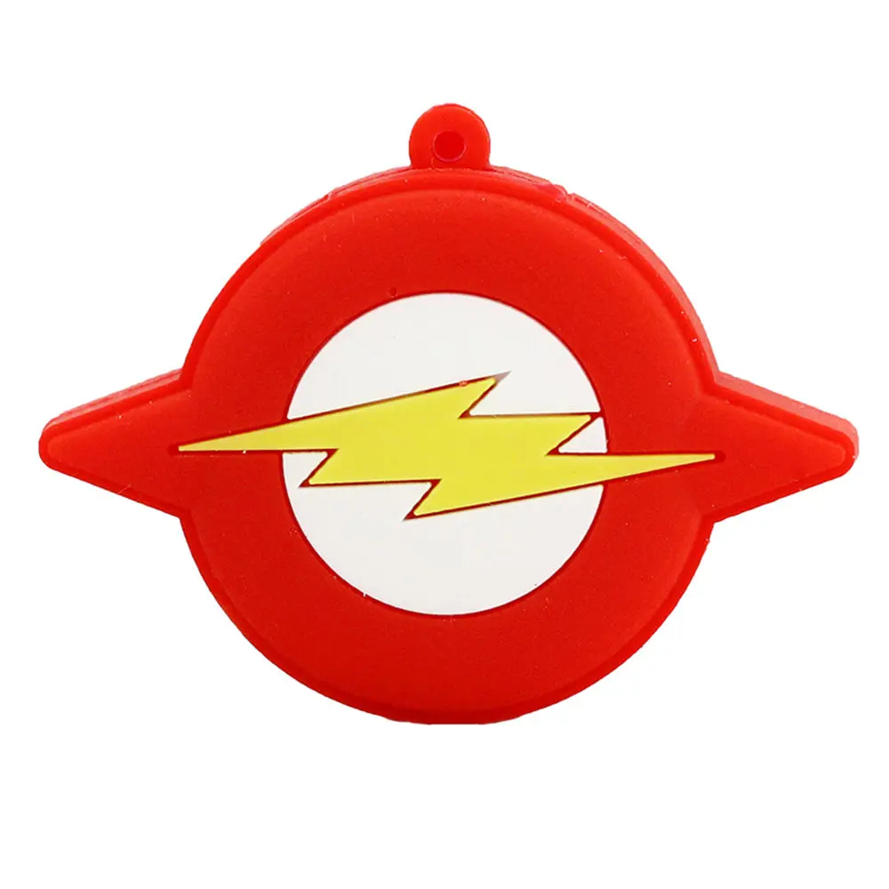 The Flash Мультфильм супергерой значок 32GB Бэтмен флэш-накопитель Супермен Знак USB флеш-накопитель 64GB флеш-накопитель 16GB Флешка 8GB карта памяти - Цвет: The Flash