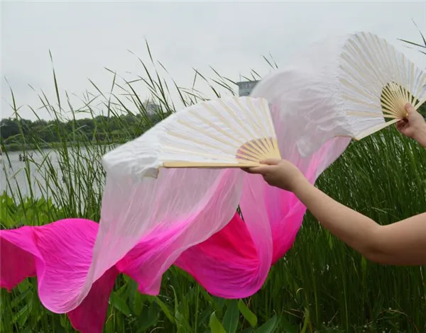 Бесплатная доставка веер из 100% натурального шелка Фата для танца живота