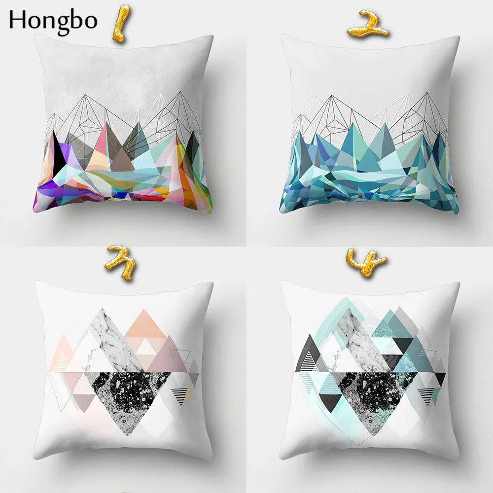 Хунбо 1 шт. Подушка Чехол подушки покрывало на кровать площадь светодиодные фары