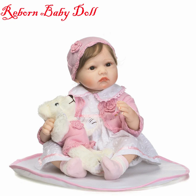 Настоящее прикосновение 22 &quot55 см Силиконовые bebes reborn bonecas для новорожденных с