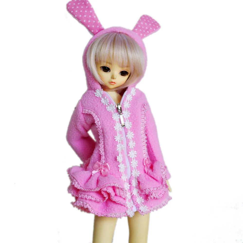 

[Wamami] 600 # розовое пальто с капюшоном/одежда 1/3 SD DOD BJD Dollfie Бесплатная доставка Аксессуары детский подарок Мода