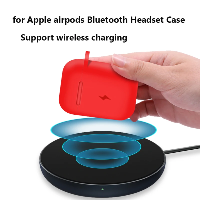 Чехол Suntaiho для Airpods беспроводное зарядное устройство Qi Apple airpods чехол наушников с