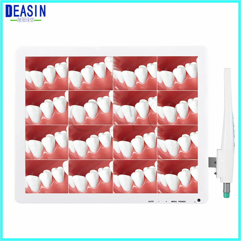 

DEASIN Good Quality 5.0 mega pixels 17inch LCD monitor with usb intra oral camera all in one machine Dental endoscope