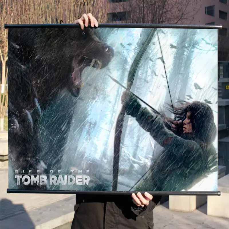 &quotTomb Raider 10 Rise&quot HD игра кино настенные свитки Плакат Бар Кафе домашний декор