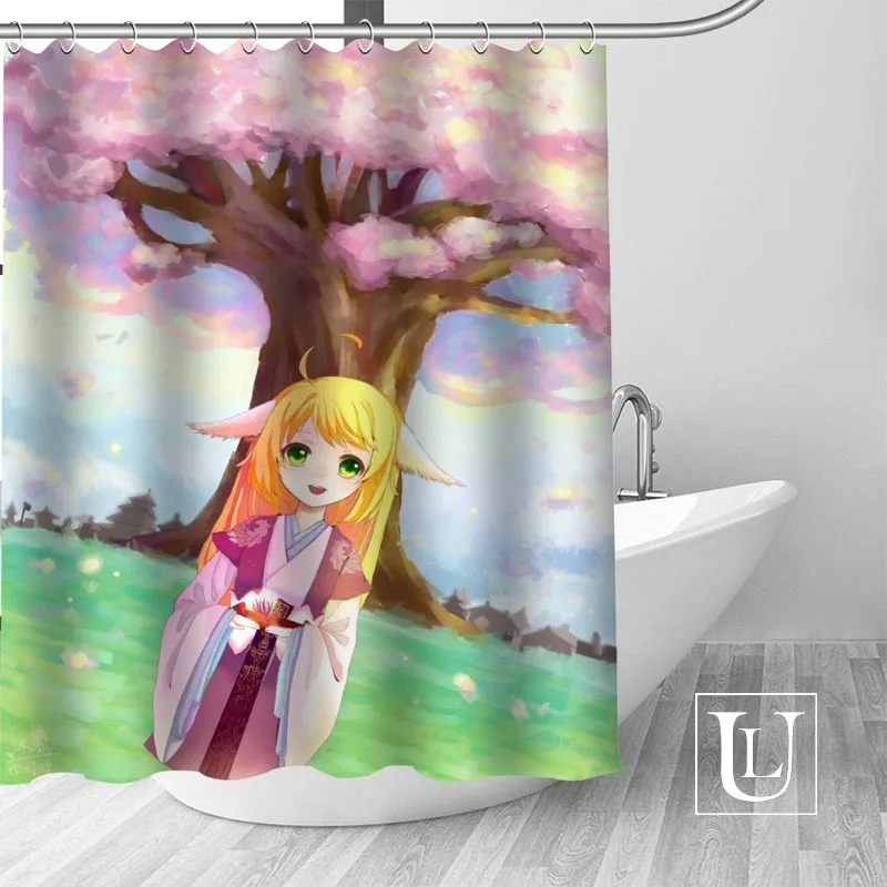 

Custom Fox demon little matchmaker Curtain Fabric Modern Shower Curtain bathroom beautiful Curtains Bath decor