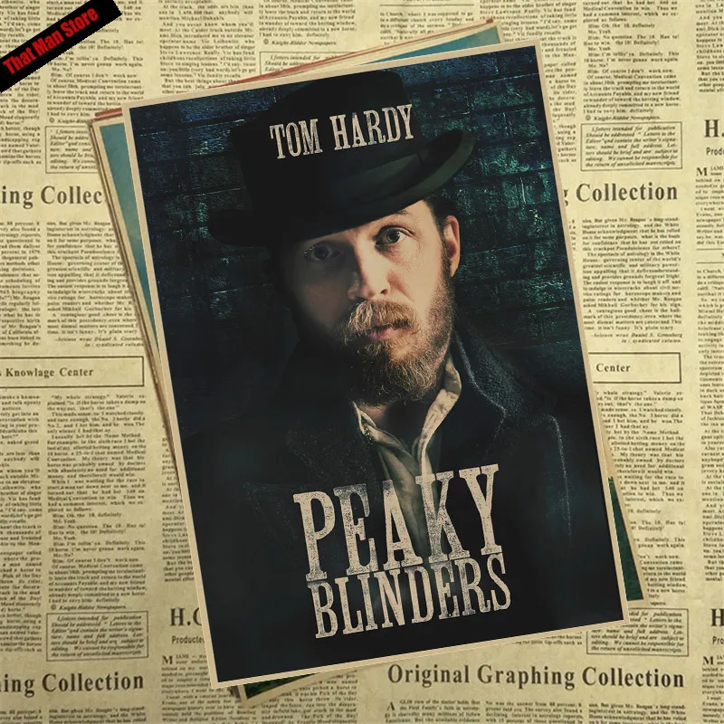 That man Store Peaky blinder фильм крафт-бумага Плакат Бар Кафе Винтаж Высокое качество печать рисунок ядро декоративная живопись