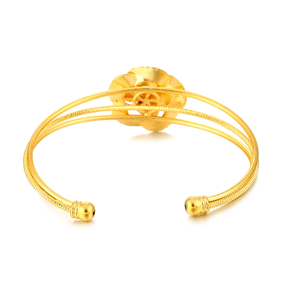 Ethlyn Jewelry Valentine's Day Gifts Gold Color Adjustable Women Bangles Fashion Charming Design B87 | Украшения и аксессуары