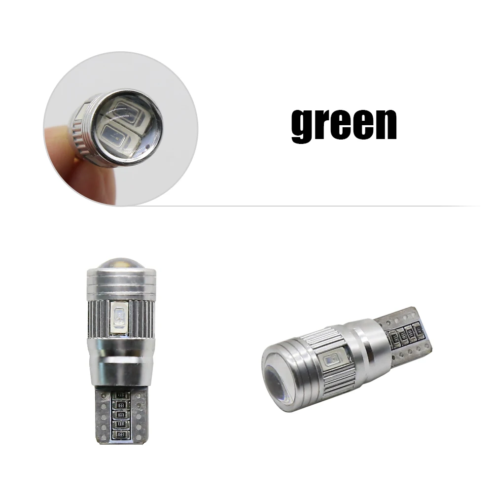 EURS 10 шт. стайлинга автомобилей авто светодиодный T10 5630 6smd W5W Шина CAN светодиод