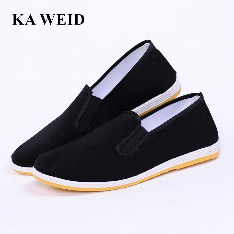 Top Quality Black Cotton Shoes Bruce Lee Vintage Chinese Kung Fu shoes Wing Chun Tai Chi Slipper Martial Art Pure | Обувь