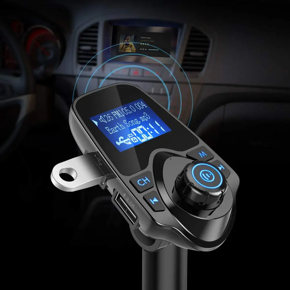 Автомобильный MP3-плеер Bluetooth fm-передатчик с двойным 2 1 а USB зарядкой Ручной Работы