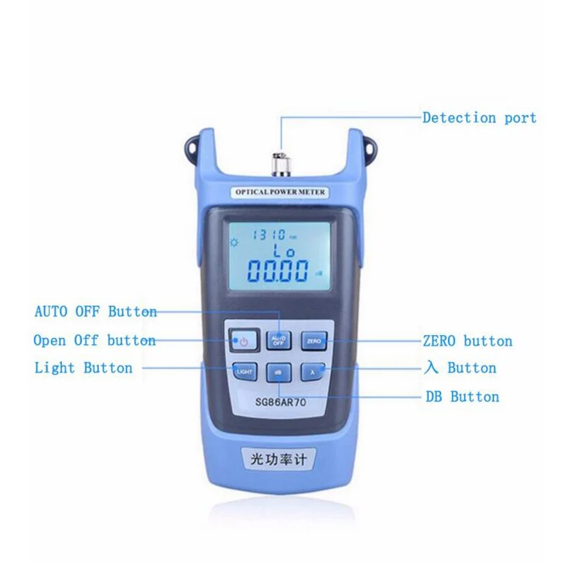 2 In 1 FTTH Fiber Optic Tool Kit with Optical Power Meter and metal 1MW Visual Fault Locator 1-5KM VFL Use Ftth | Мобильные телефоны