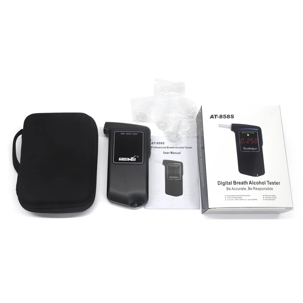2019 новая высокая точность профессиональный цифровой дыхательный алкогольный