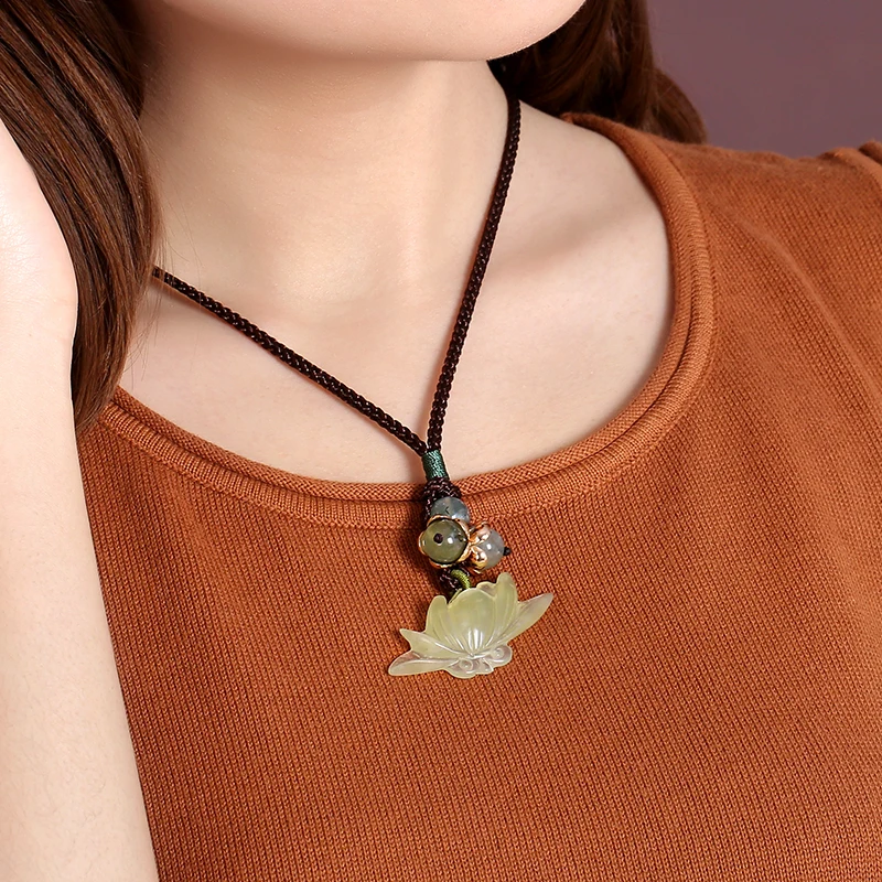 necklace Sweater chain stone Female Pendant decoration length Dual-use Spring and summer clavicle | Украшения и аксессуары