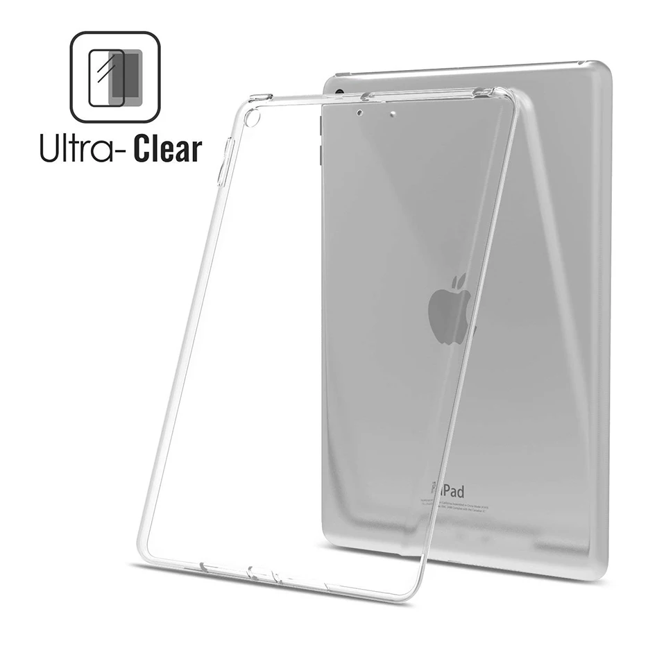 Чехол для планшета Tendway iPad 2017/2018 9 7 Pro 10 5 Air 2 Mini 4 прозрачный мягкий силикон ТПЭ