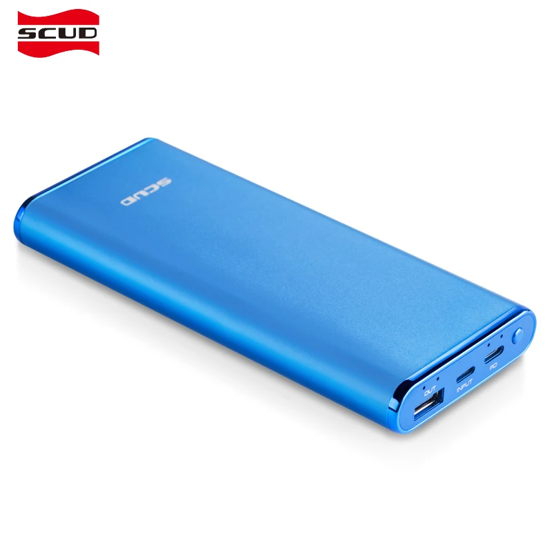 Скад 10000 mAh Мощность банк Двусторонняя Quick Charge Тип-C Порты Портативный внешний