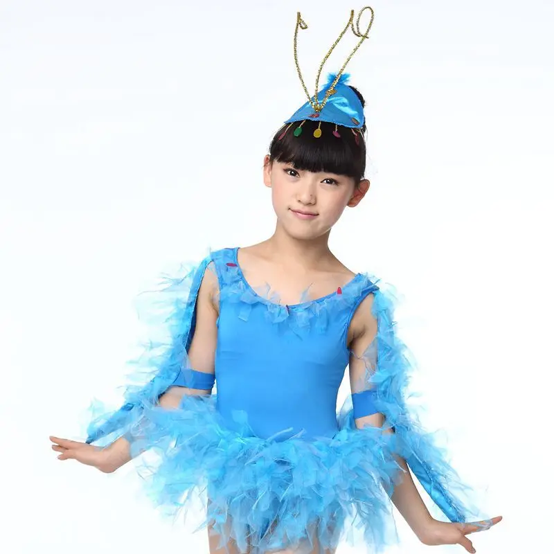 Лидер продаж детское платье для выступлений с головным убором детская одежда