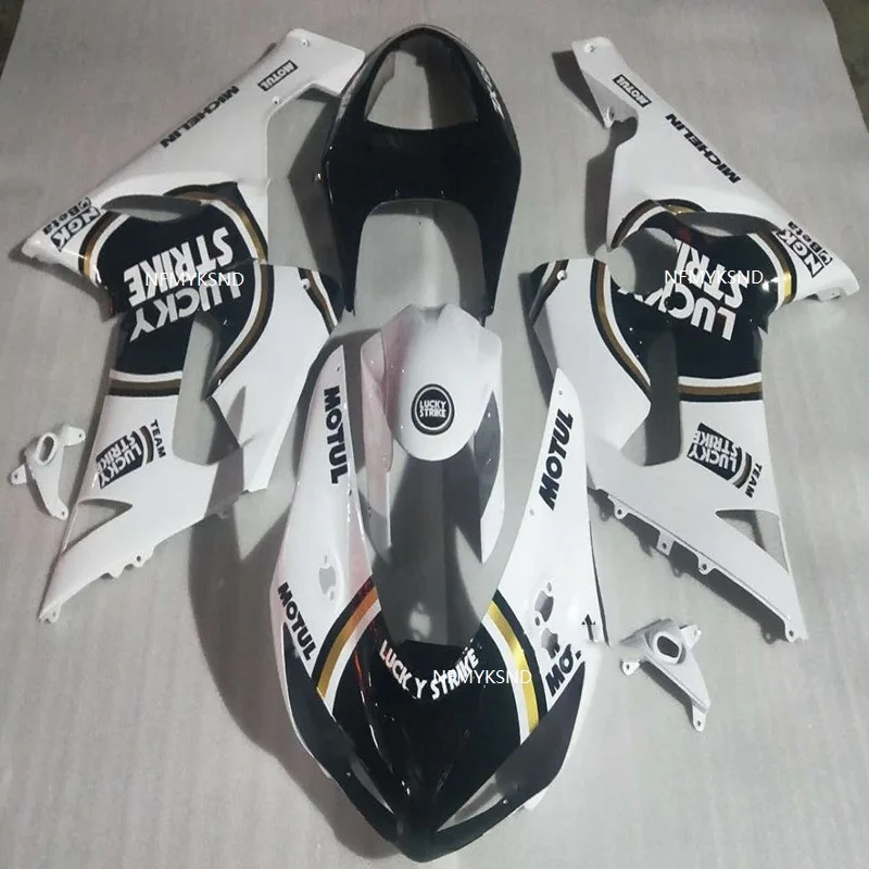 Черные/белые Обтекатели корпуса для KAWASAKI NINJA ZX 6R 05-06 ZX636 9SH22 ZX6R 05 06 636 ZX-6R 2005 2006 в