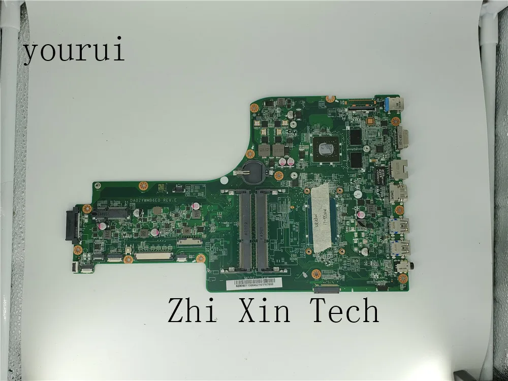 Материнская плата yourui для ноутбука ACER Aspire Φ NBMNV11008 NB.MNV11.008 DA0ZYWMB6E0 с фотографией