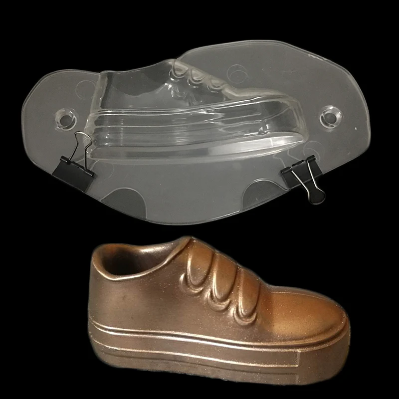 3D Мини детская пластиковая форма для шоколада в форме обуви поликарбонатная