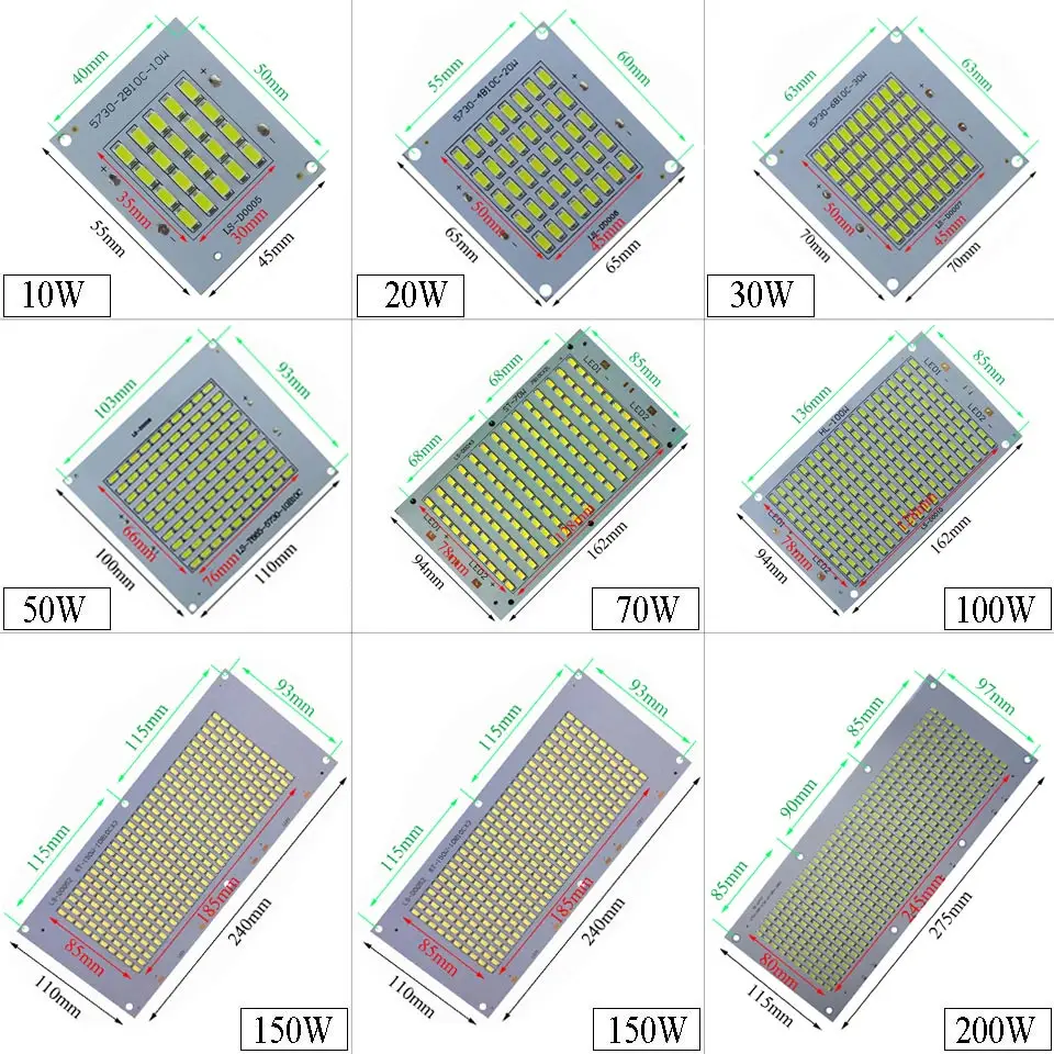 Фото Светодиодный алюминиевый радиатор 1 шт. 10 Вт 20 30 50 100 150 200 с SMD5730 светодиодный Светодиодный алюминиевый радиатор 1 шт. 10 Вт 20 30 50 100 150 200 с SMD5730 светодиодный