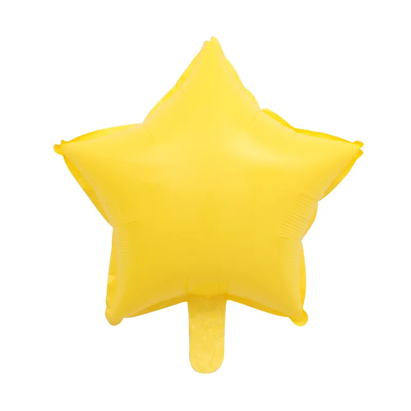 Macaron yellow 10 шт./лот 18 дюймов Звездный шар надувной Гелиевый шар для свадьбы, дня рождения, рождественской вечеринки, украшения, детские игрушки, подарки - Цвет: Macaron yellow