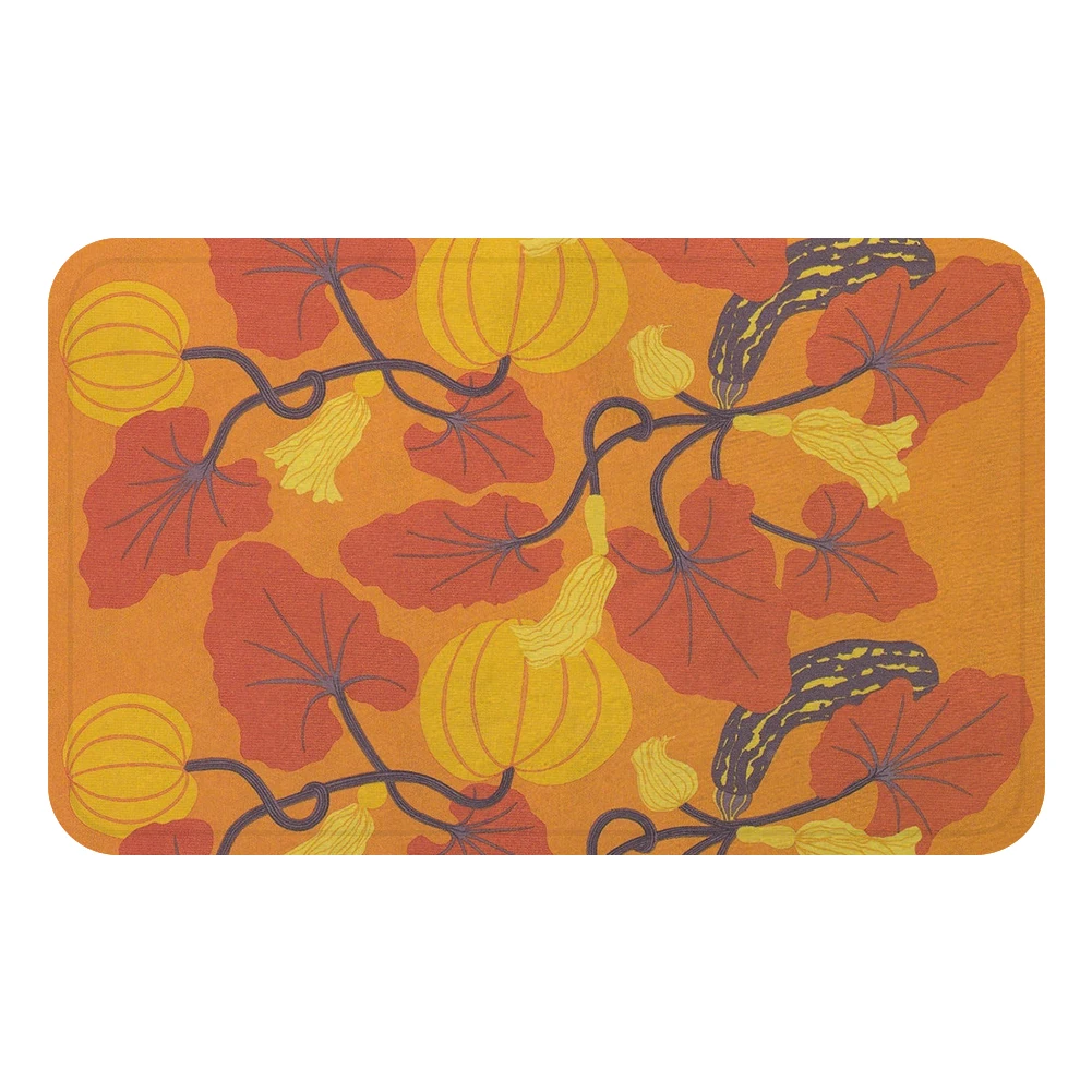 Trees Leaves Flowers Pattern Cool Mat Bath Carpet Decorative Anti-Slip Mats Room Car Floor Bar Rugs Door Home Decor Gift | Дом и сад