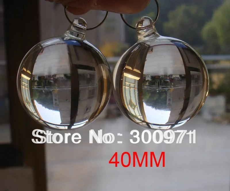 48pcs/Lot 40mm Transparent Crystal Hanging Ball X'mas &amp Wedding Pendant Party Event | Chandelier