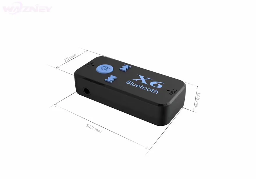 X6 4,2 EDR Bluetooth 4,2 V вспомогательный аудиоресивер адаптер 3,5 мм Handsfree автомобильный комплект TF карта Play A2DP Mp3 музыкальный приемник