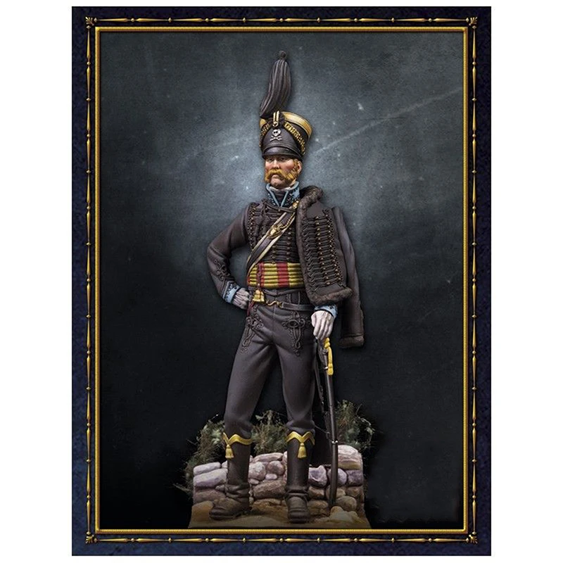 Неокрашенный комплект 1/24 75 мм миниатюрный для гаража Hussar влагалища из