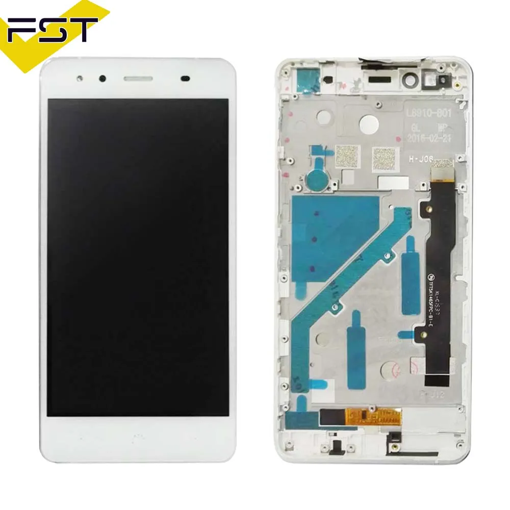 Черный/белый для BQ Aquaris X5 ЖК дисплей + сенсорный экран дигитайзер с рамкой