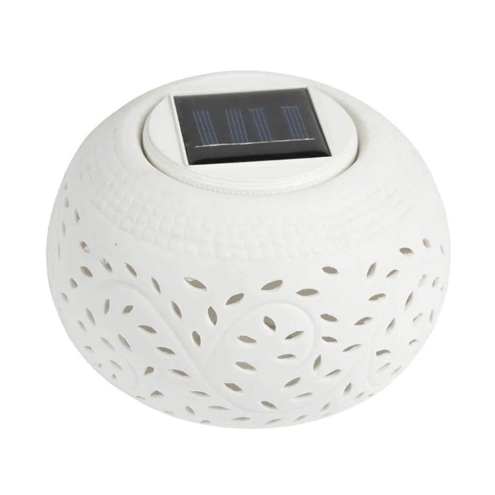 AIMIHUO LED ceramic Solar night light decorative household garden lamp Colorful energy-saving hollow solar table | Освещение