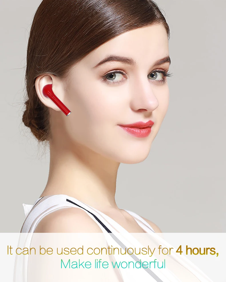 Мини Беспроводная Bluetooth гарнитура невидимые интеллектуальные стерео спортивные