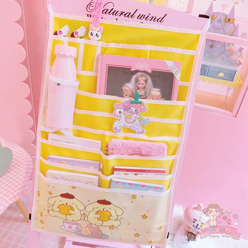 Мультяшные Сейлор Мун Хелло Китти моя мелодия Cinnamoroll pompomparin косметические сумки настенные подвесные органайзеры сумка для хранения косметики сумки