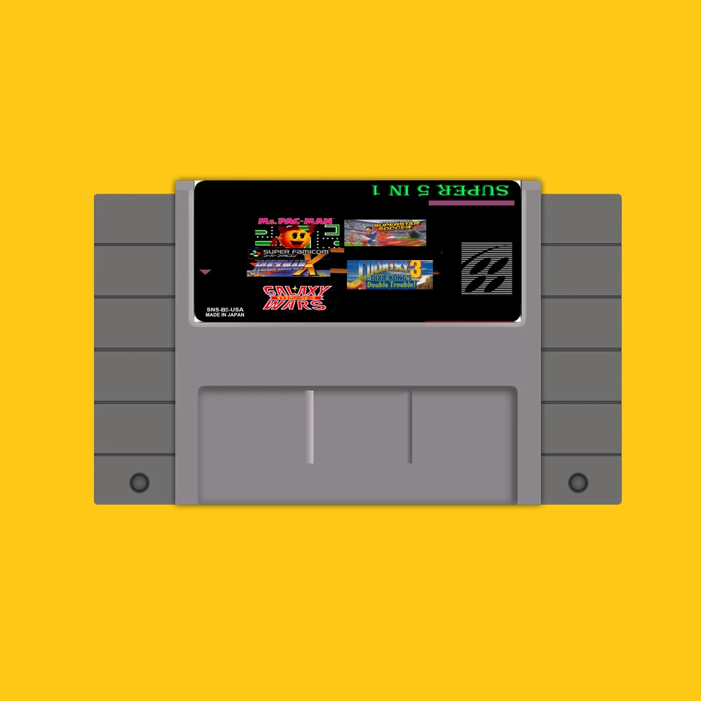 Save File 46 Pin 16 Bit NTSC игровой Картридж Super 5 в 1|16 bit|16 bit game cartridge16 cartridge |