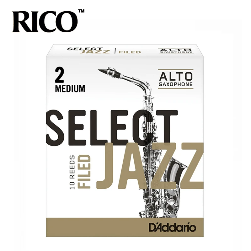 RICO Select Jazz трости для альт саксофона/Саксофон Eb Reeds деловой 2M/2H/3S 10 pack|rico select jazz|alto