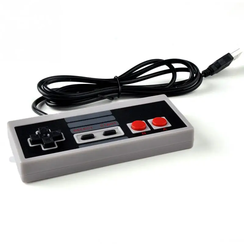 Пластиковый USB контроллер 10 шт./лот 8 бит игровой геймерский джойстик для NES Windows ПК
