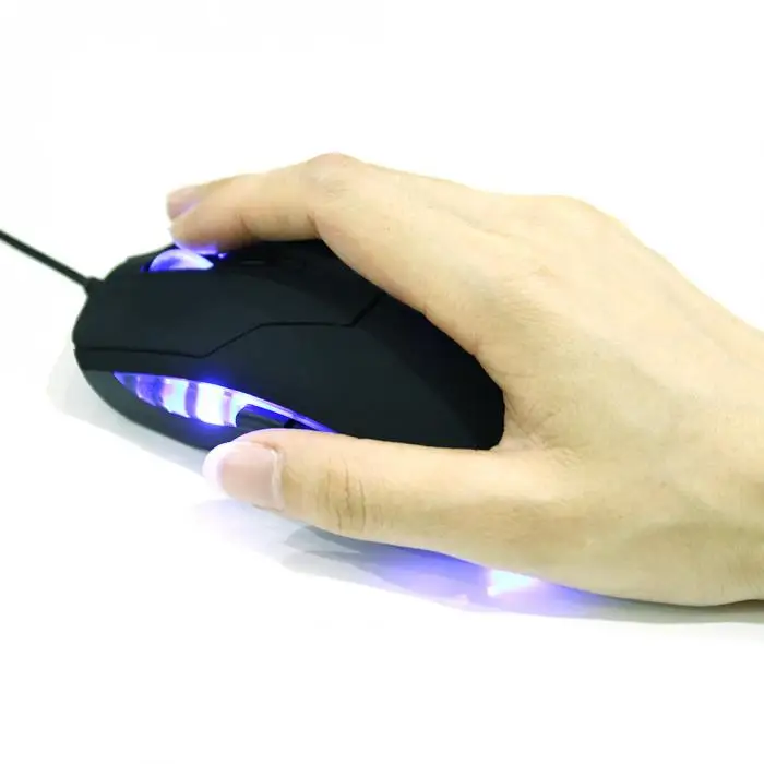 Светодиодный USB Проводная игровая мышь 6 кнопок Регулируемая оптическая компьютерная мышь 2400 dpi для игрового ноутбука JFlyer