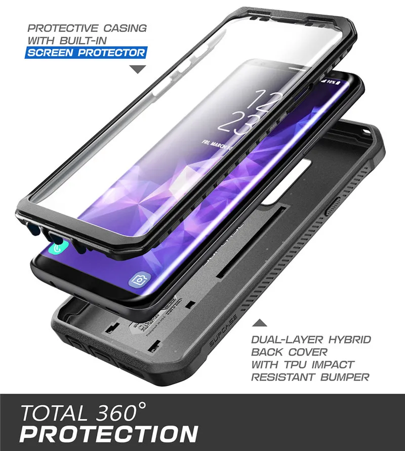 SUP чехол для samsung Galaxy S9 Plus Единорог Жук UB Pro противоударный Прочный чехол со встроенной защитой экрана и подставкой