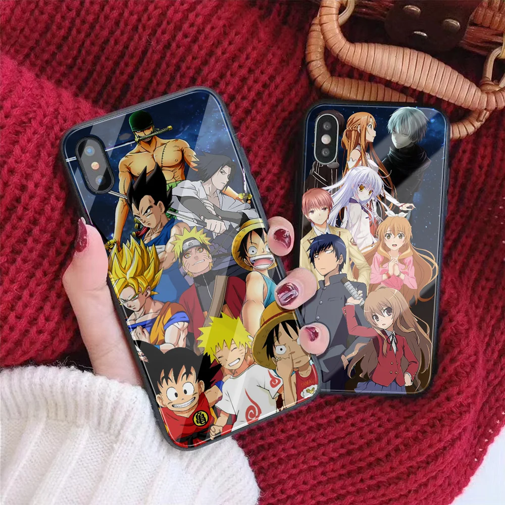 DIY чехол для телефона для iPhone 7 8 6 S Plus Капа закаленное стекло Наруто ниндзя Хокаге индивидуальная крышка телефона для iPhone X XR XS MAX