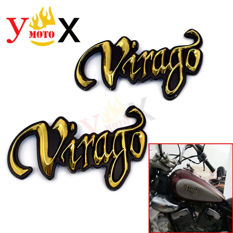 Бензобак для мотоцикла Virago 2 шт. 3D эмблема знак логотипа Yamaha XV 125 250 400 XV125 XV250 XV400 XV535