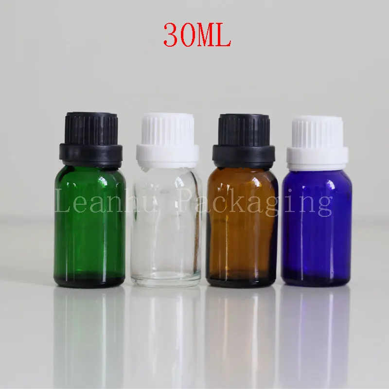 30ML Glass Bottle With Screw Cap, 30CC Essential Oil/Perfume Packaging Bottle, Empty Cosmetic Container (30 PC/Lot)