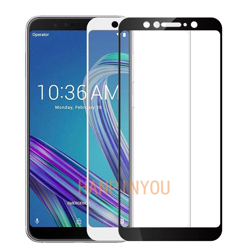 Закаленное стекло для Asus Zenfone Max Pro (M1) ZB601KL ZB602KL твердость 9H 2.5D полное покрытие |