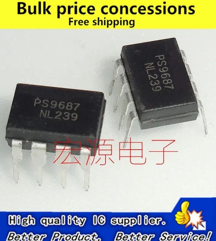 

Free shippin 20pcs/lot PS9687 R9687 DIP-8 IC
