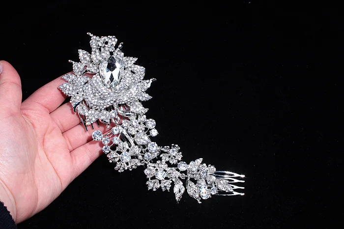 Брендовые элегантные свадебные аксессуары для волос женщин очаровательные